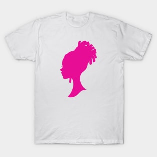 Cute dreadlocked Barbie silhouette T-Shirt